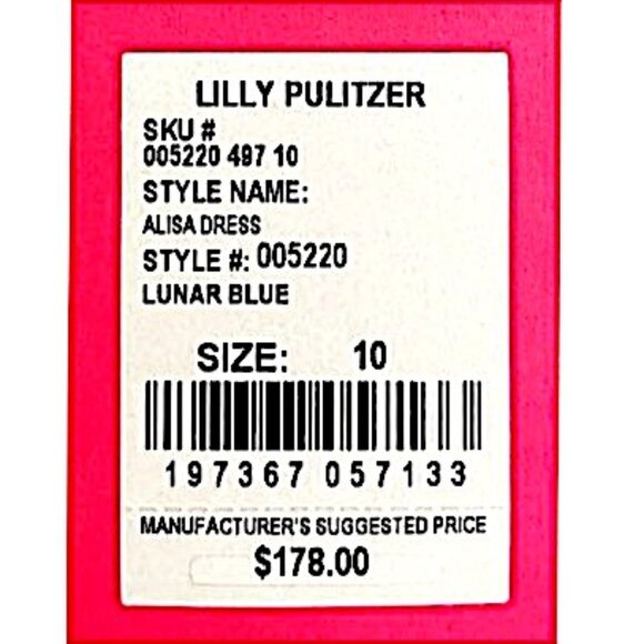 Lilly Pulitzer Alisa Wrap Dress in Lunar Blue NWT - Size 10 - Picture 8 of 9